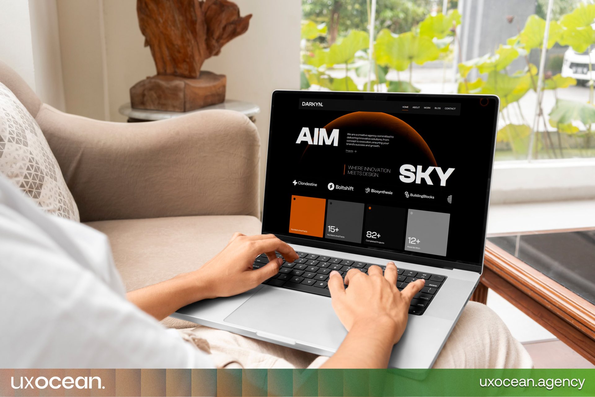 Darkyn β Creative Agency Site mockup preview.